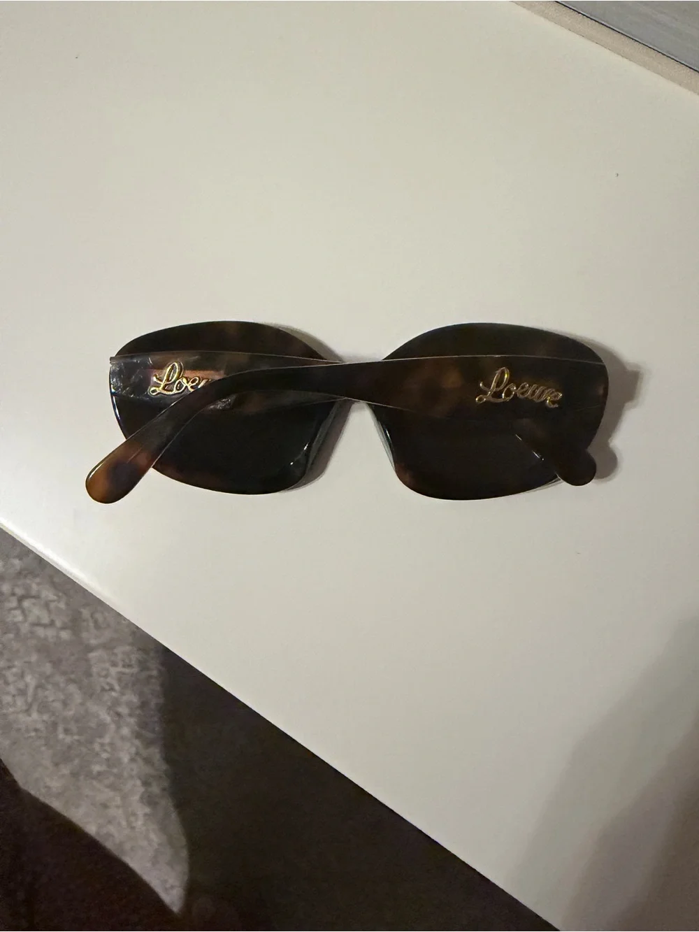 Loewe Tortoiseshell Oval Sunglasses - Dark Brown